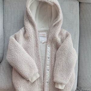 Cat & Jack Cream Sherpa Hoodie